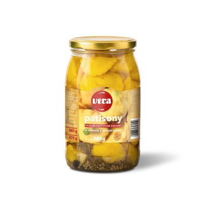 Patisonai konservuoti VERA, 860 g / 470 g